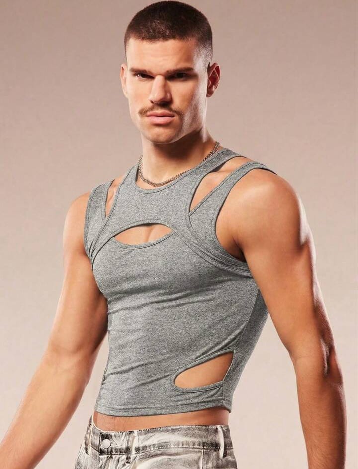 Men's Solid Color Minimalist Casual Sleeveless Tank Top
